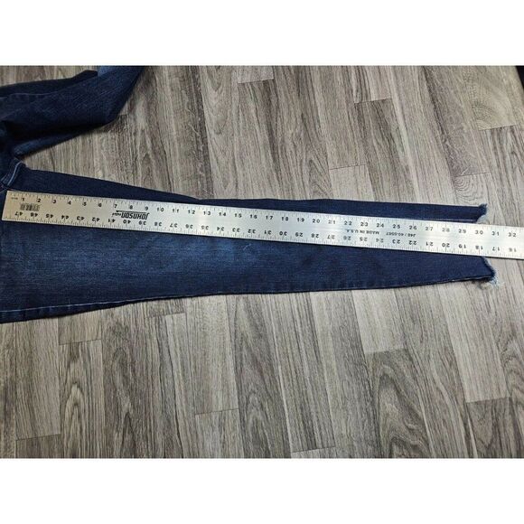 (3/$35) Universal Thread Size 2 / 26 Long Mid Rise Skinny Denim Blue Jeans - Picture 9 of 11